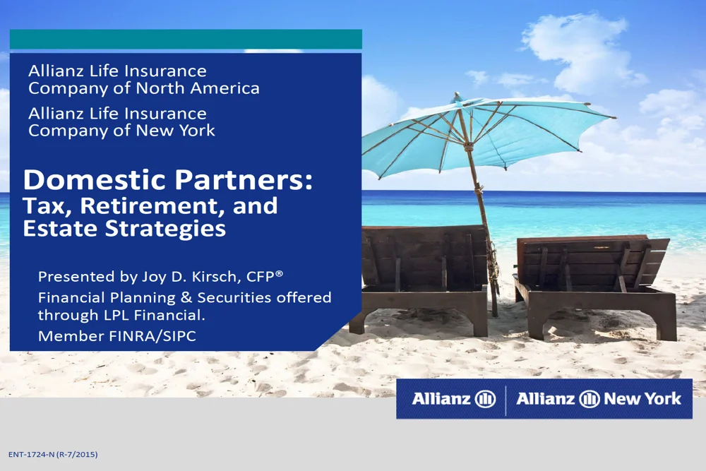 Domestic Partners: Tax, Retirement, and Estate Strategies