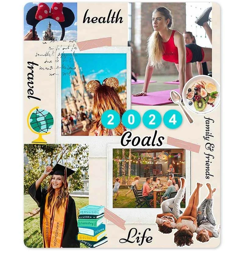 Self Care - January 2024 - Goals and Intention Setting, Vision Boards