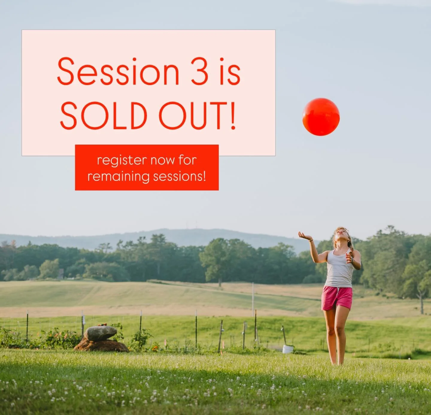 🚨 Missed the boat on Session 3?? Sign up for one of our other sessions before it&rsquo;s too late! 💫

Session 1 (6/24-7/2)
🔸Ages 9-12

Session 2 (7/5-7/17)
🔸 Ages 10-12

Session 3 (7/26-8/1) **SOLD OUT**
🔸Ages 8-10

Session 4 (8/2-8/14)
🔸 Ages 