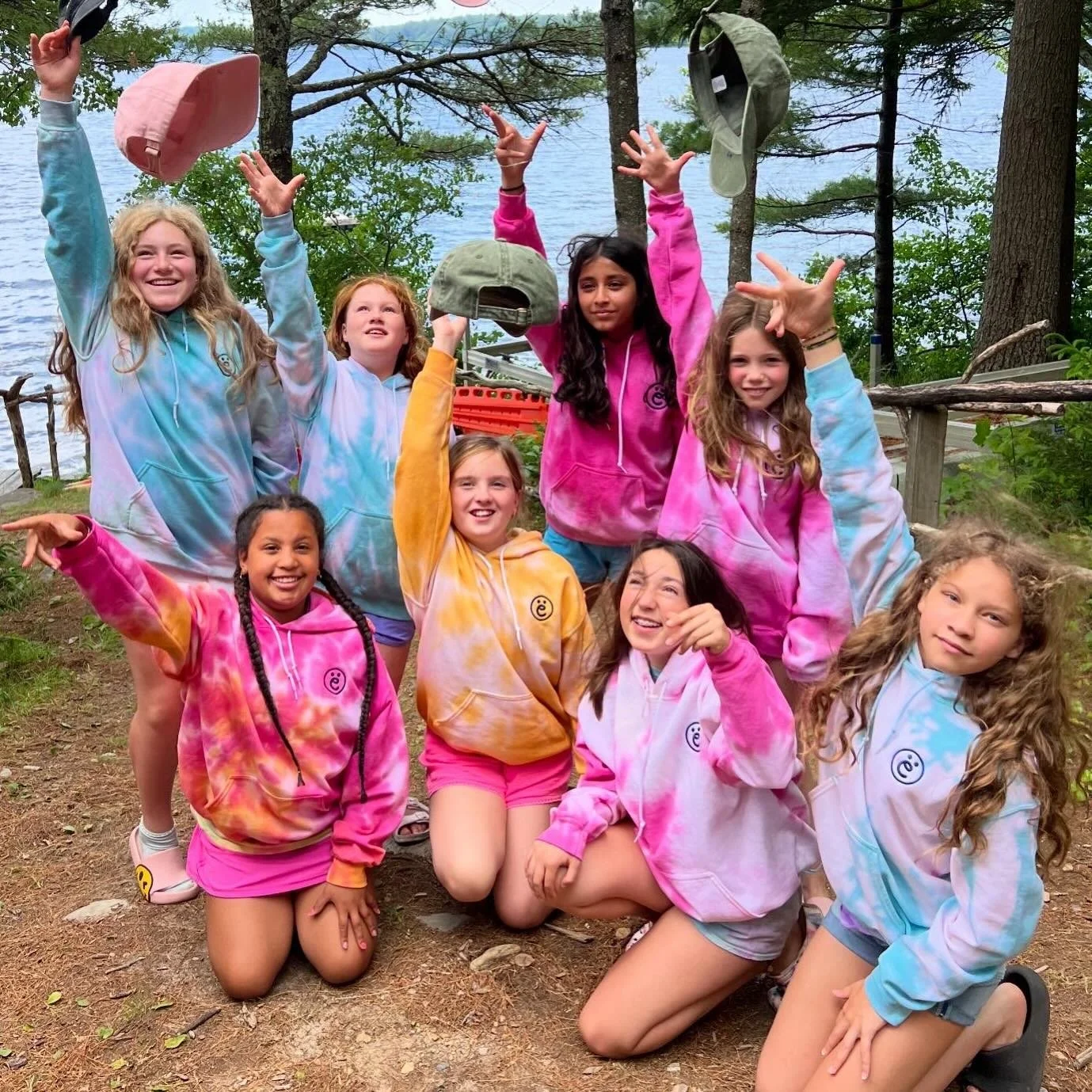 POV: you&rsquo;re about to have a cookout over the campfire (with s&rsquo;mores of course 🔥) and you&rsquo;re wearing a sweatshirt you tie dyed, camp t-shirt you made, hat you embroidered, homemade herbal bug spray you blended, and friendship bracel
