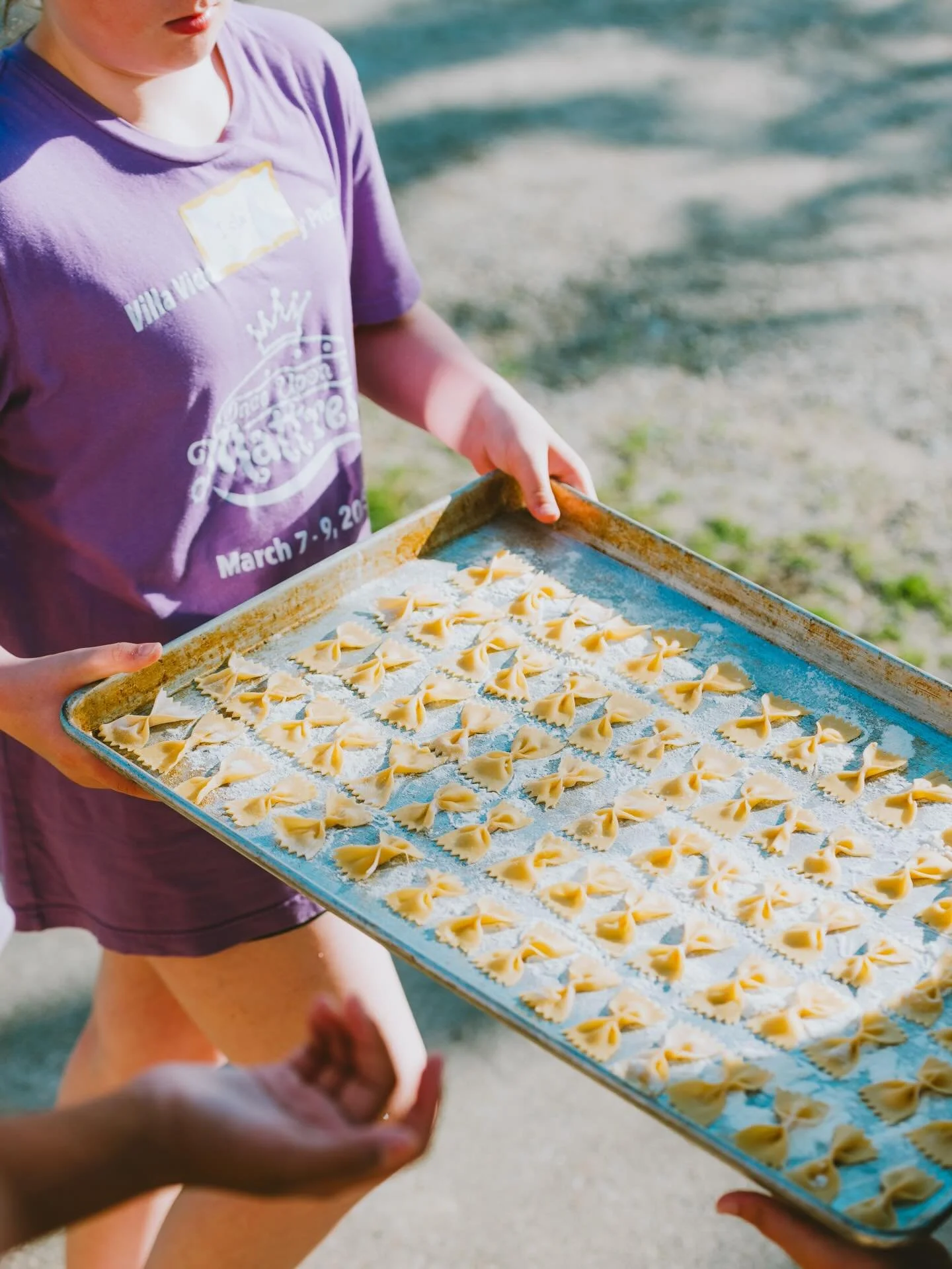YUM 😋 Reminiscing on our fresh pasta making workshop at camp last summer &mdash; there is something so special about making your own food from scratch that definitely makes it taste even better ✨