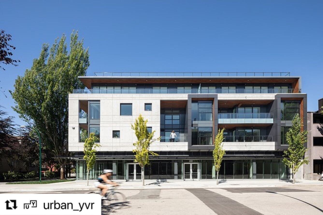 Vancouver-based @gbl_arch recently completed Heather &amp; Seventeenth, a 28,000 square feet mixed-use development in the Cambie Village neighbourhood.

The building bridges a quiet residential area along West 17th Avenue and a small commercial area 