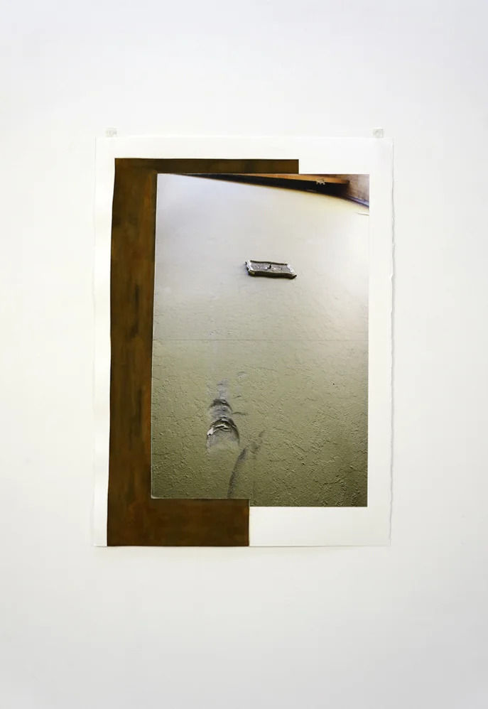 Ultra Iterum (13-D-20), 41 x 30”, Fabriano 640 gsm paper, pigment prints, steel powder, matt medium, 2013