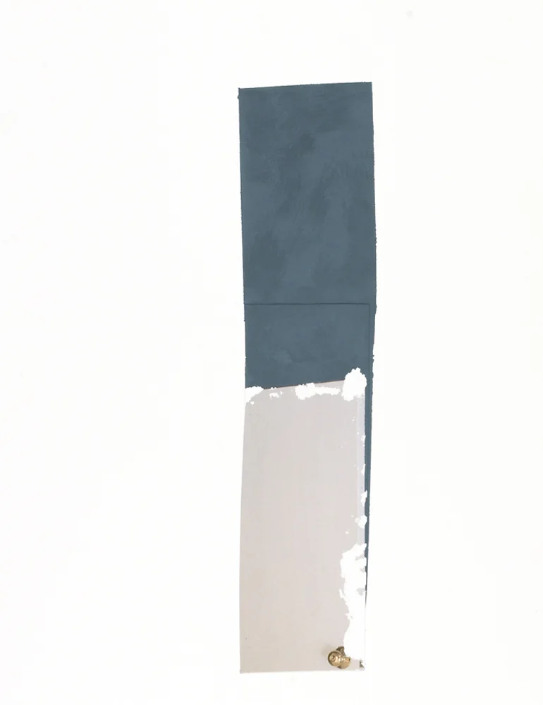 Vesania Brevis (10-D-31), 11” x 14”, gouache and photograph fragment on paper, 2010