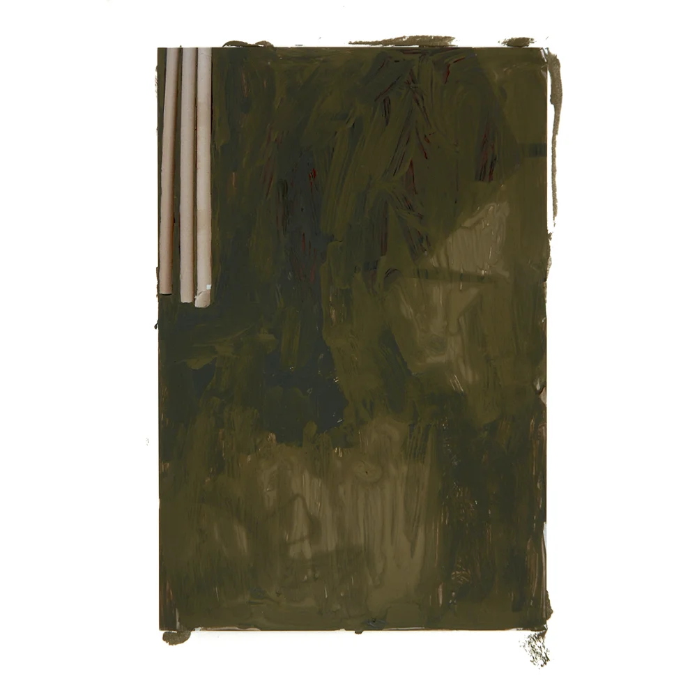 Sed Etiam (06-D-115), 8.25 x 10” , lacquer, enamel 4 x 6" photograph mounted on paper, 2006