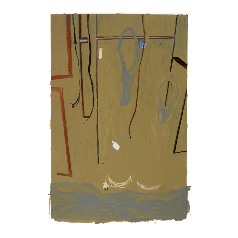 Sed Etiam (06-D-125), 8.25 x 10” , lacquer, enamel 4 x 6" photograph mounted on paper, 2006