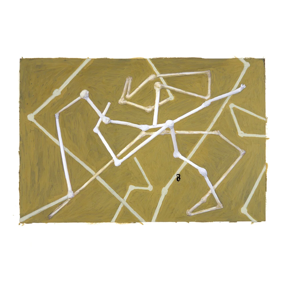 Sed Etiam (06-D-111), 8.25 x 10” , lacquer, enamel 4 x 6" photograph mounted on paper, 2007