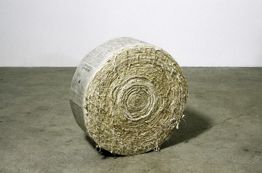 Imperfectus (Encyclopedia Britannica), 22" x 22" x 8 1/2", encyclopedia volumes, glue, 2002