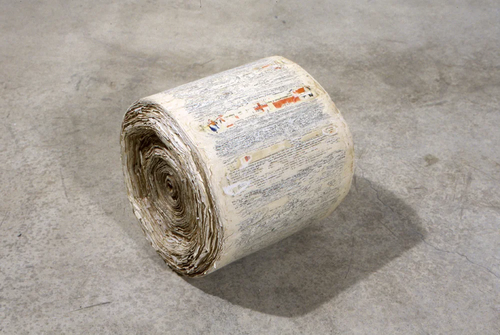 Potentia Massa (Websters International), 9 3/4" x 9" x 10", unabridged dictionary, glue, 2002