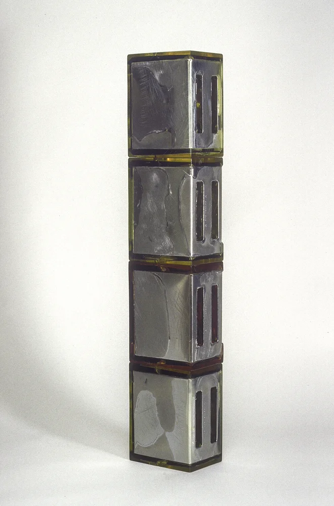 Segmenti Octo (Proctor Silex, w/ red), 37 x 7 x 5”, toasters, resin, 2000