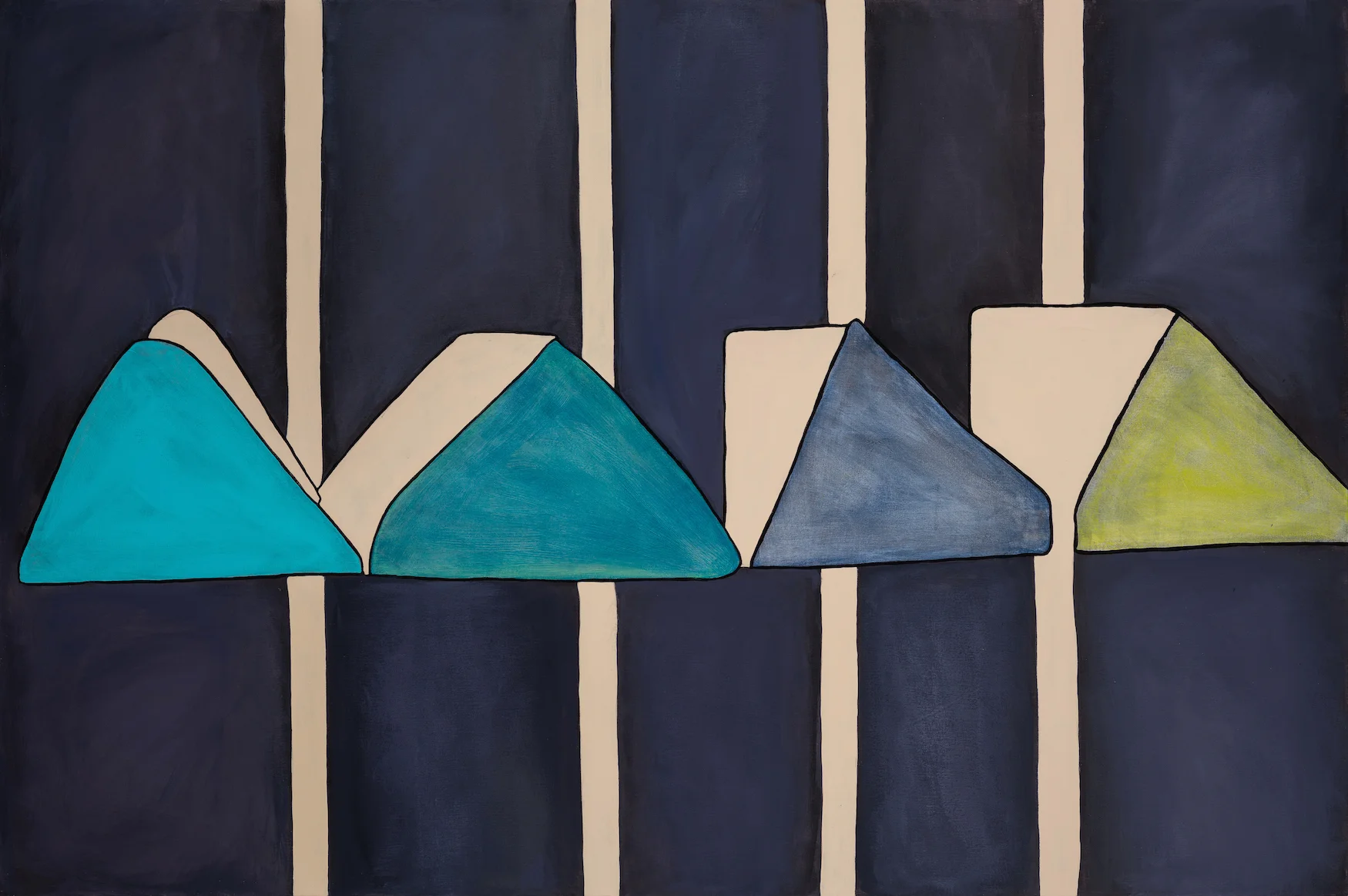 Follow After Us acrylic on canvas , 2019 36 x 54 inches