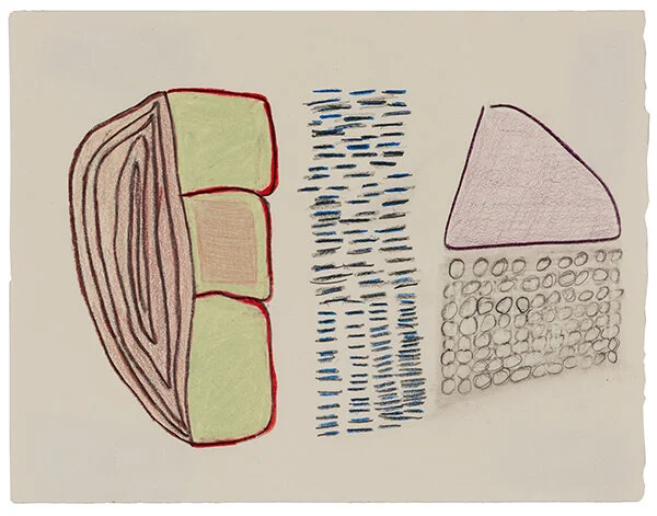 if a year were a shape #1 mixed media on paper 7 x 9 inches
