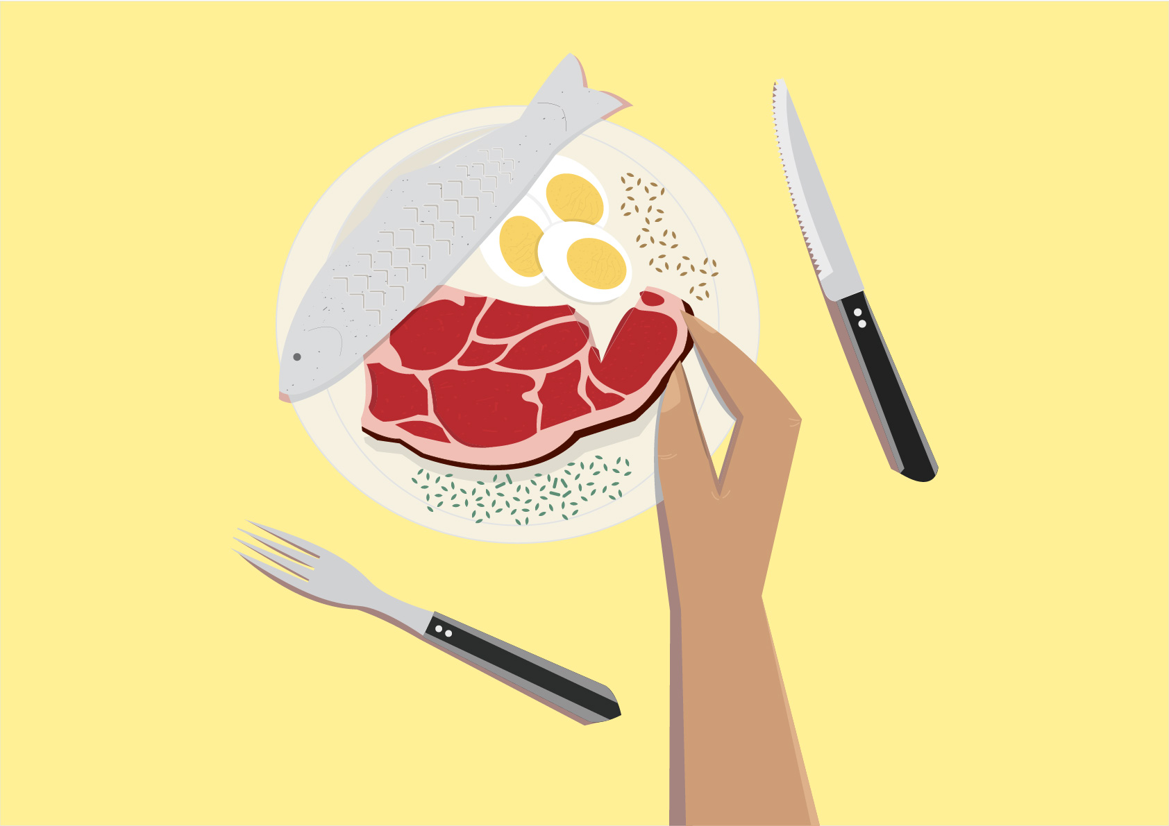 "Fasting tips in Europe" illustration Commision