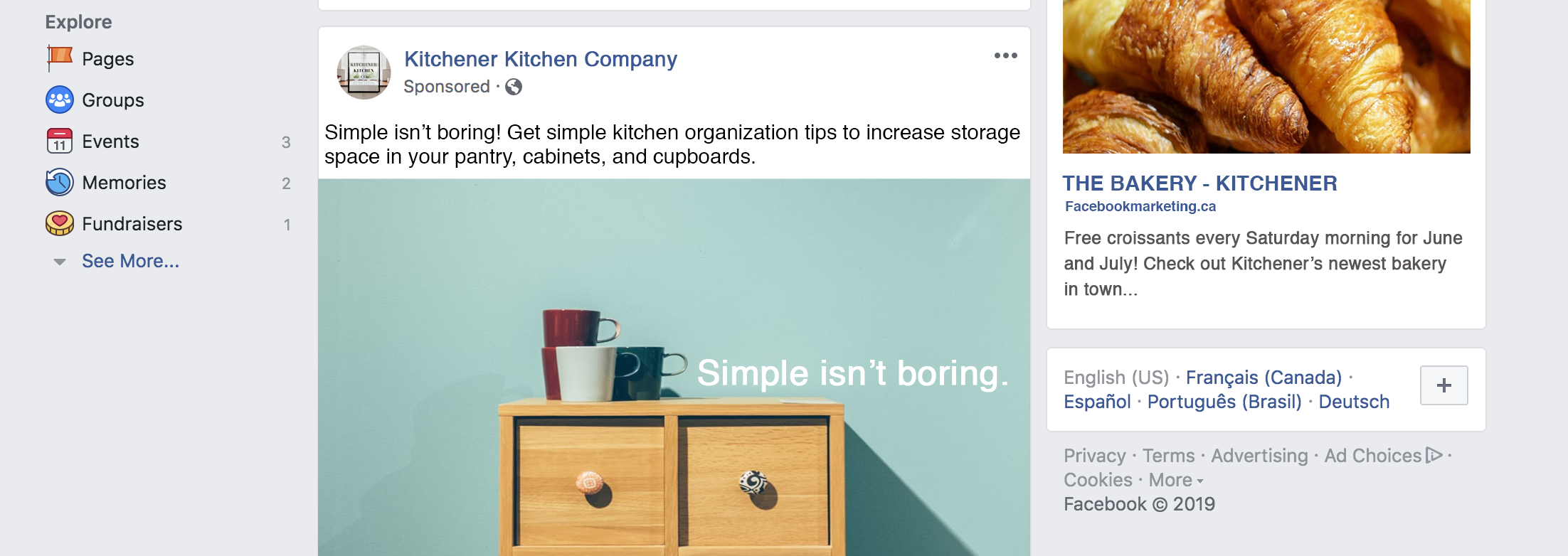 An attractive ad will have a positive impact on your customers’ newsfeeds