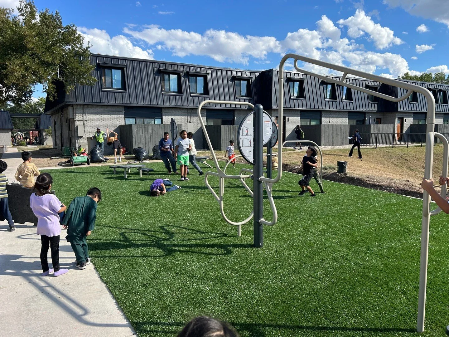 What a difference! 🌈
The new PlaygroundGrass&reg; surface instantly brightened the space &mdash; clean, vibrant, and ready for endless fun.
Soft underfoot, tough under pressure, and built to last through every season.
Proof that when it&rsquo;s done
