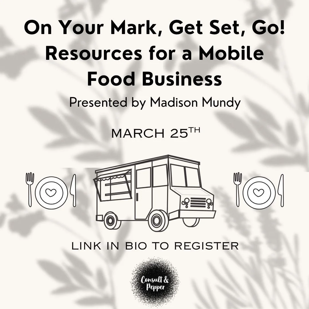 Got the idea but stuck on the &ldquo;how&rdquo;? 🚚💭

On Your Mark, Get Set, Go! Resources for a Mobile Food Business is happening May 6 from 7&ndash;8 PM online, and it&rsquo;s all about turning your plans into something real.

From figuring out fu