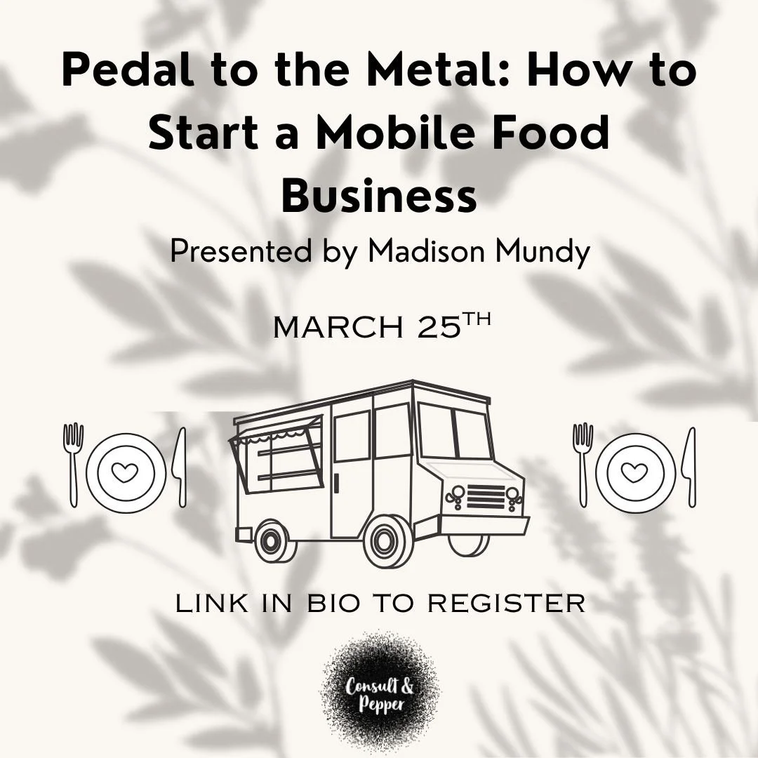 🚨 Tomorrow&rsquo;s the day! 🚚

If starting a food truck has been on your mind, Pedal to the Metal: How to Start a Mobile Food Business is happening tomorrow from 12&ndash;1 PM online. It&rsquo;s a free, one-hour crash course that walks through the 