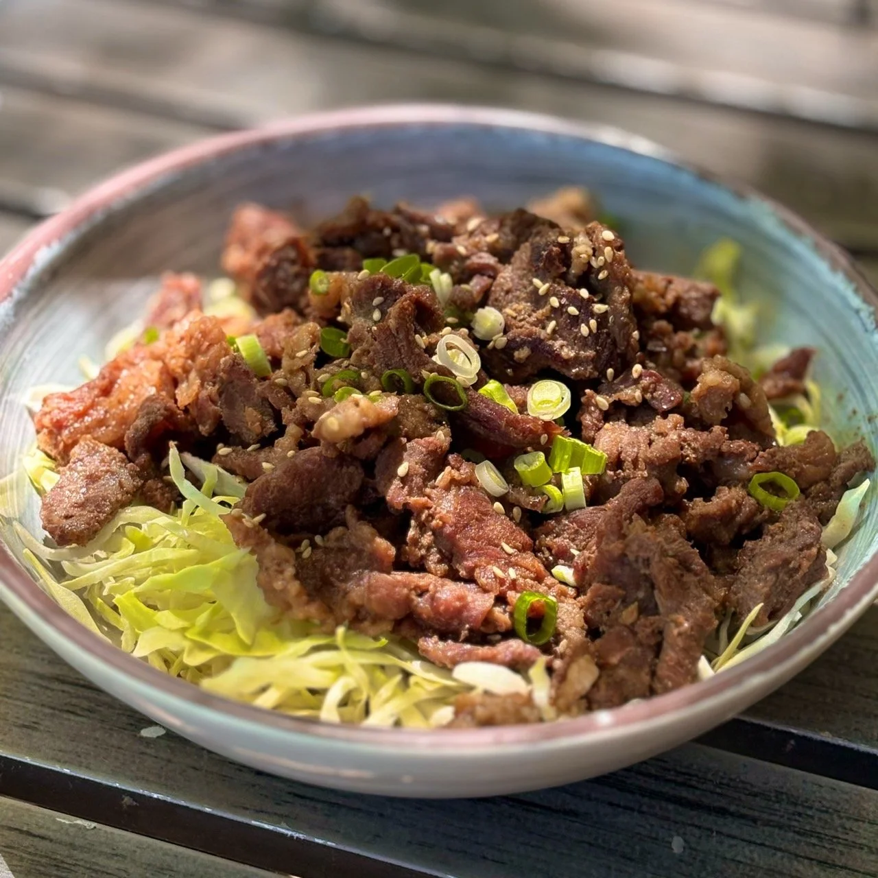 Bulgogi over cabbage with a side of KBBQ. Fresh, savory, and hits exactly how you want it to.
.
.
.
📍 5420 Durham Chapel Hill Blvd, Durham, NC 27707