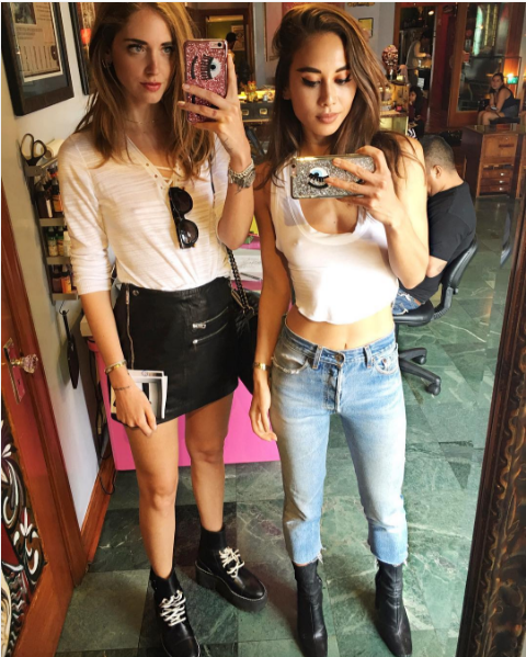  Chiara Ferragni and Rumi Neely 