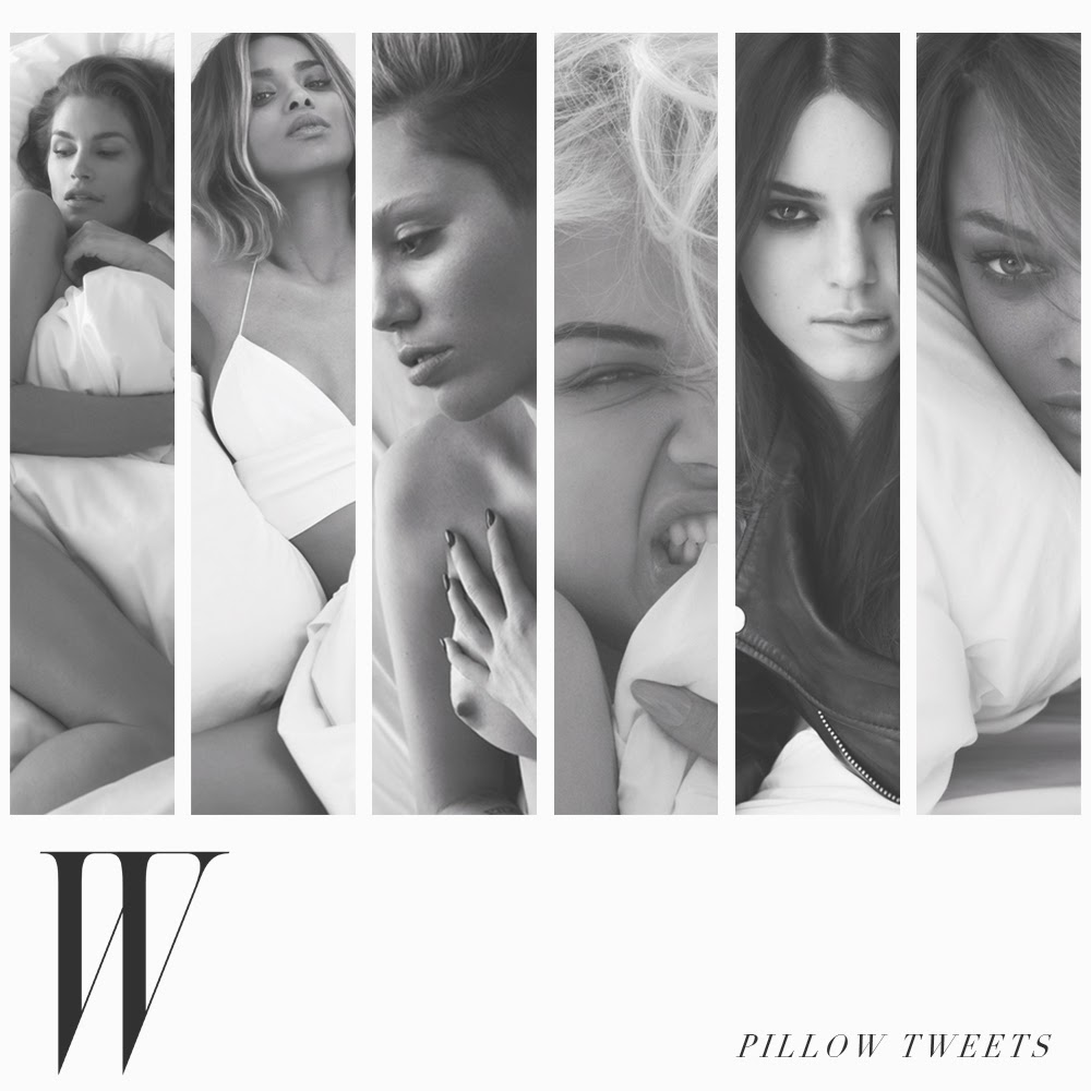 "Pillow Tweets" by Mert & Marcus for W Magazine, March 2014