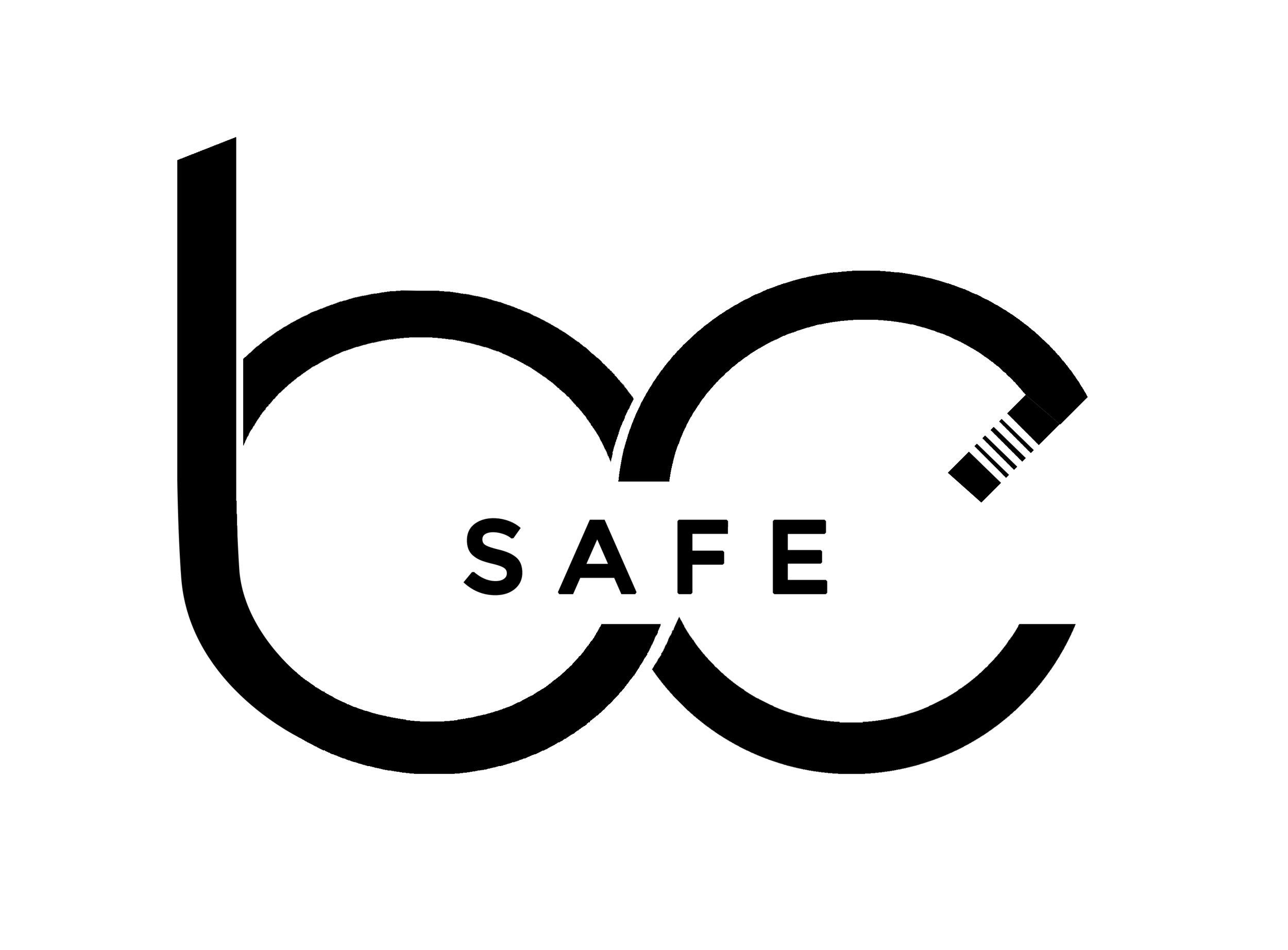 Be Safe (Black Transparent).png