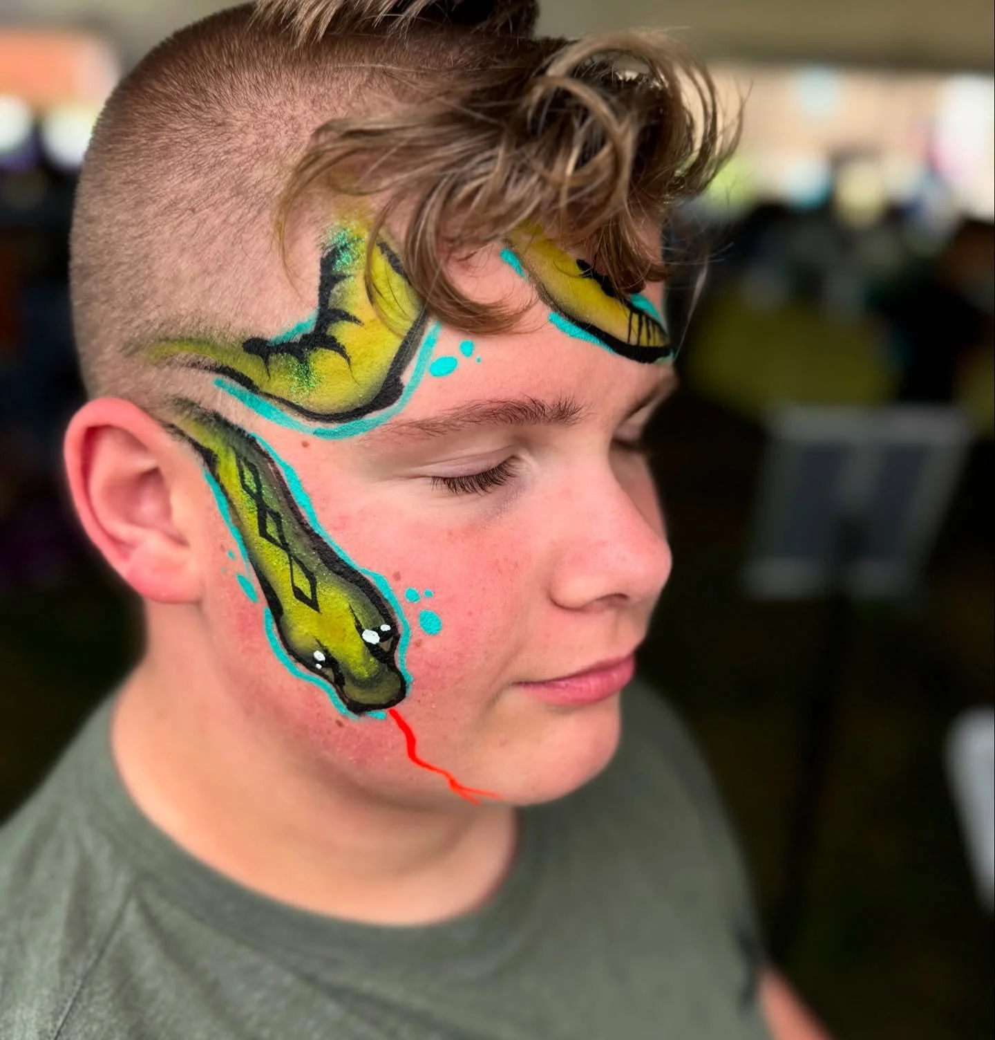 Quick snake 🐍#onthejobfacepaint