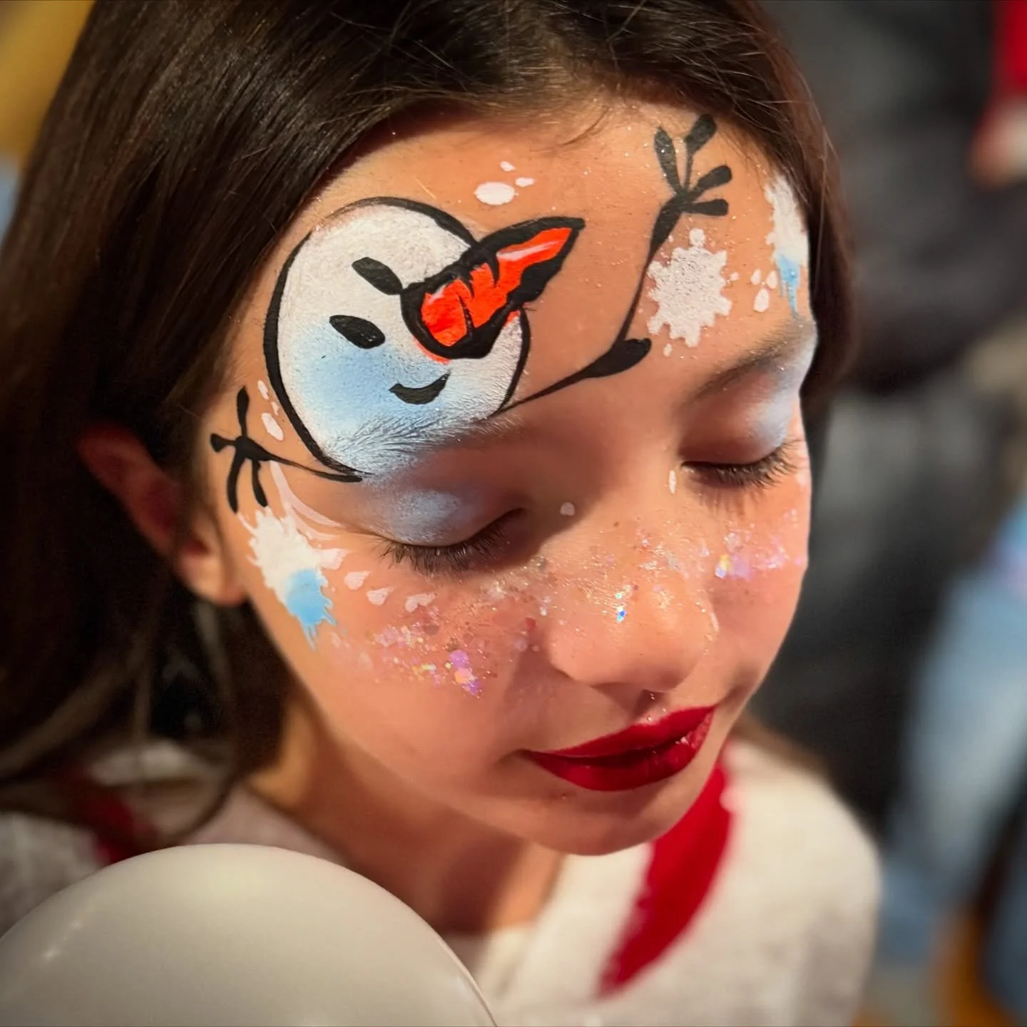 Anyone hoping for a snow day tomorrow?! ❄️☃️❄️

#snowman #snowmanfacepaint #onthejobfacepaint #snowday