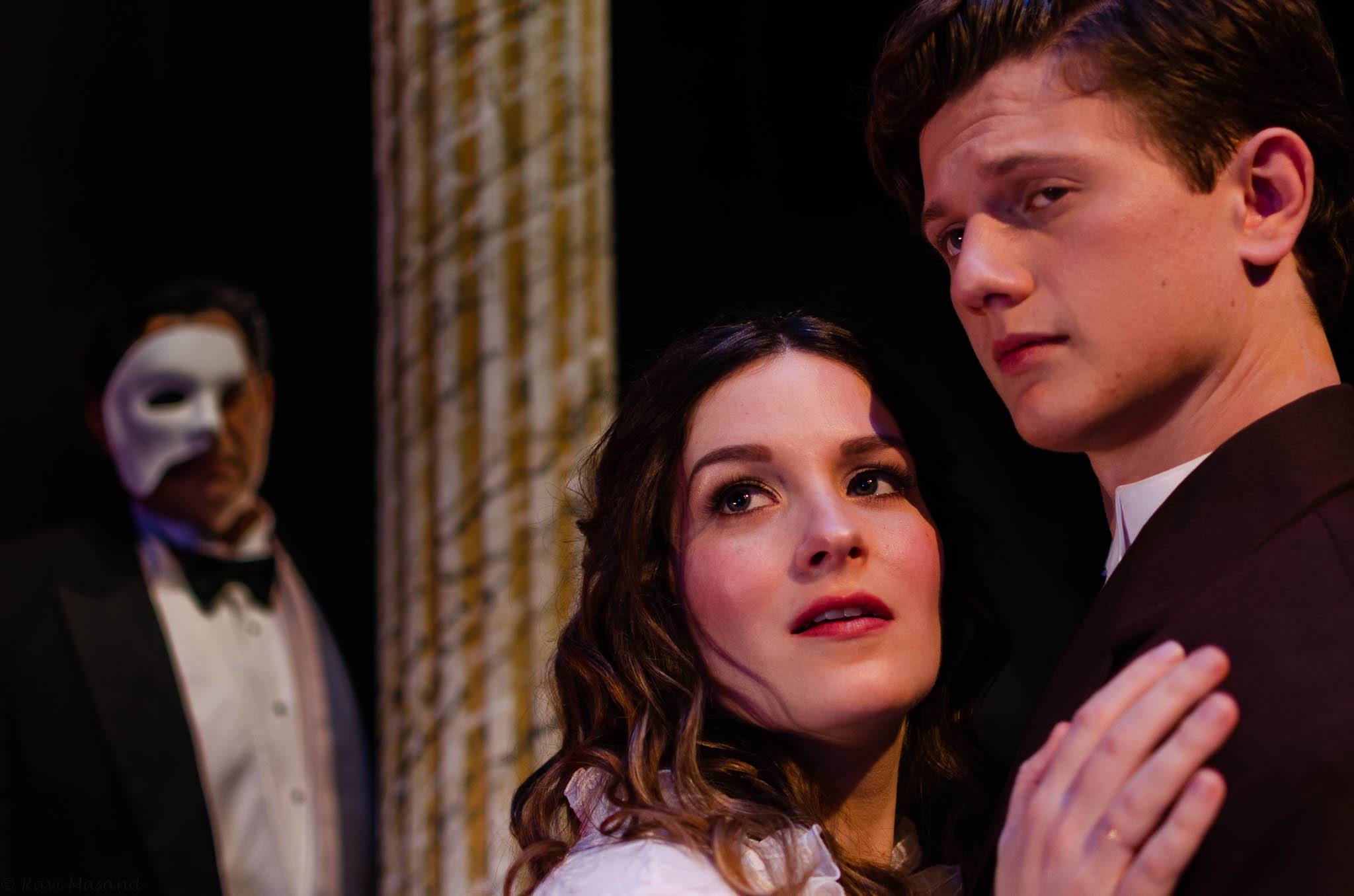  Pedro Rodelas, Rebecca Davis and Taylor Hendricks in Ohlone College and Stage 1’s co-production of The Phantom of the Opera 
