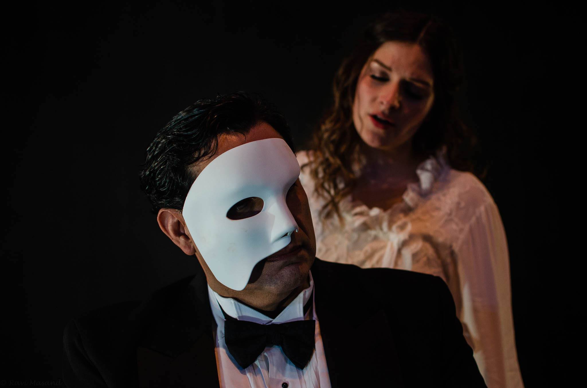  Pedro Rodelas and Rebecca Davis in Ohlone College and Stage 1’s co-production of The Phantom of the Opera 