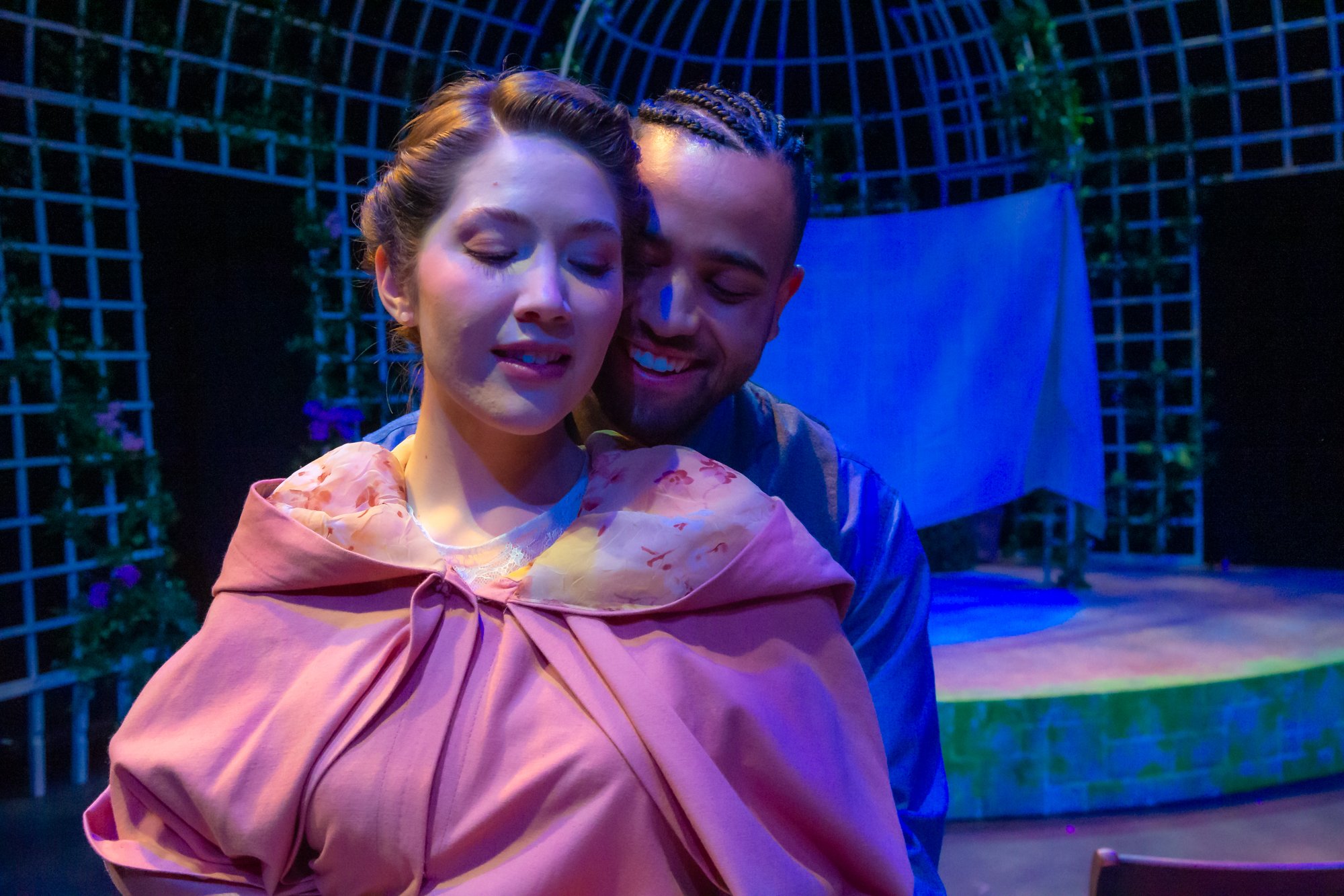 Olivia Carter and Evan Lugo in The Seagull