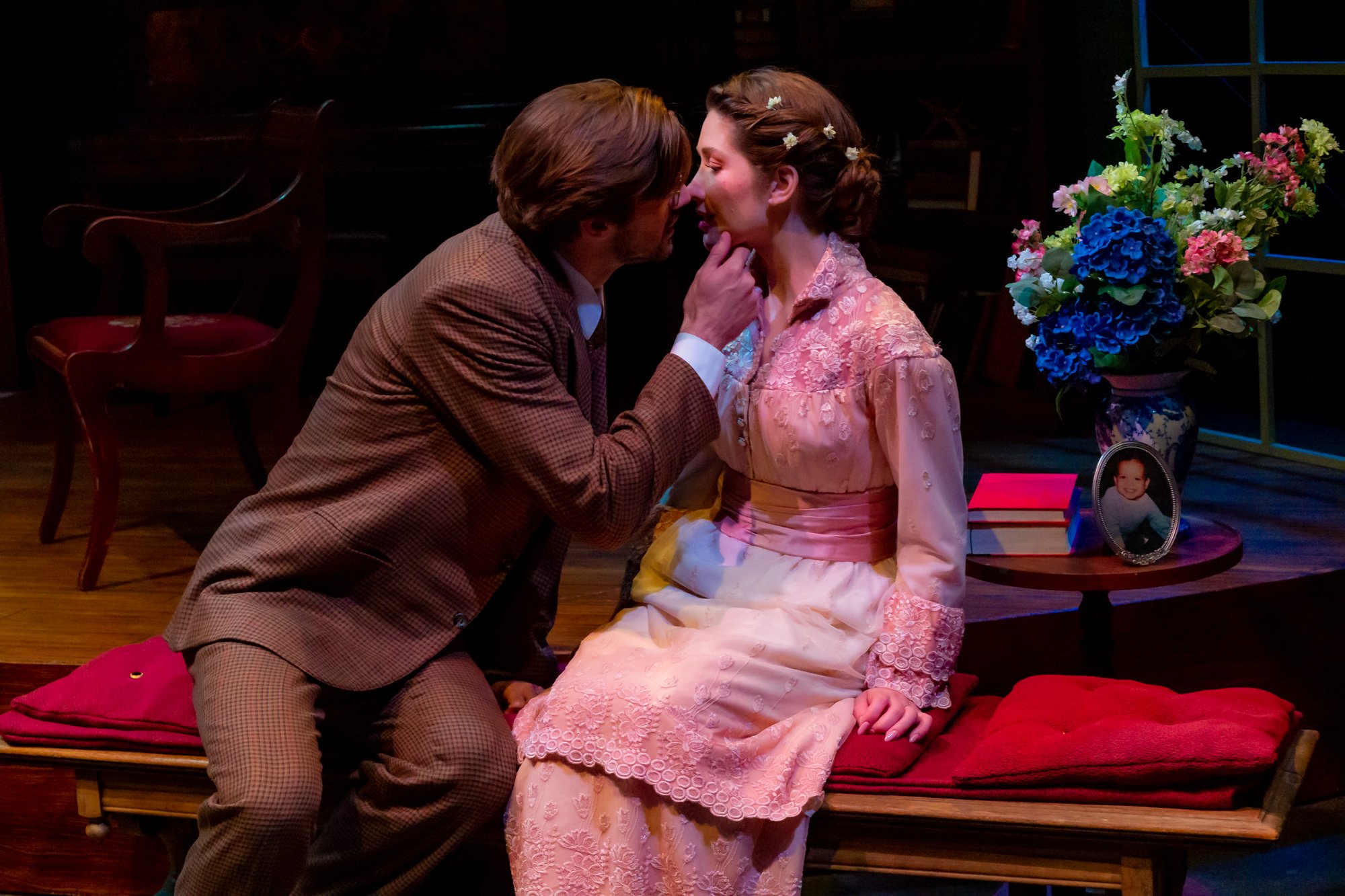 Nick Adams and Olivia Carter in The Seagull
