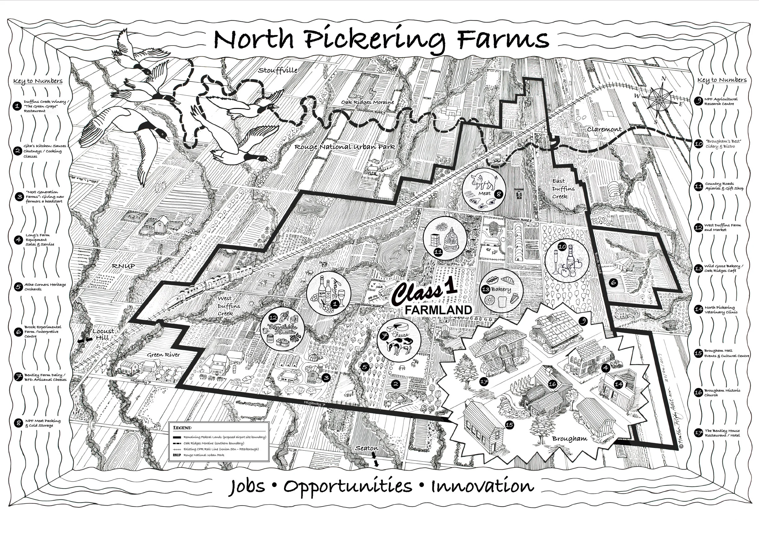 NORTH PICKERING FARMS - Vision Map, 2017
