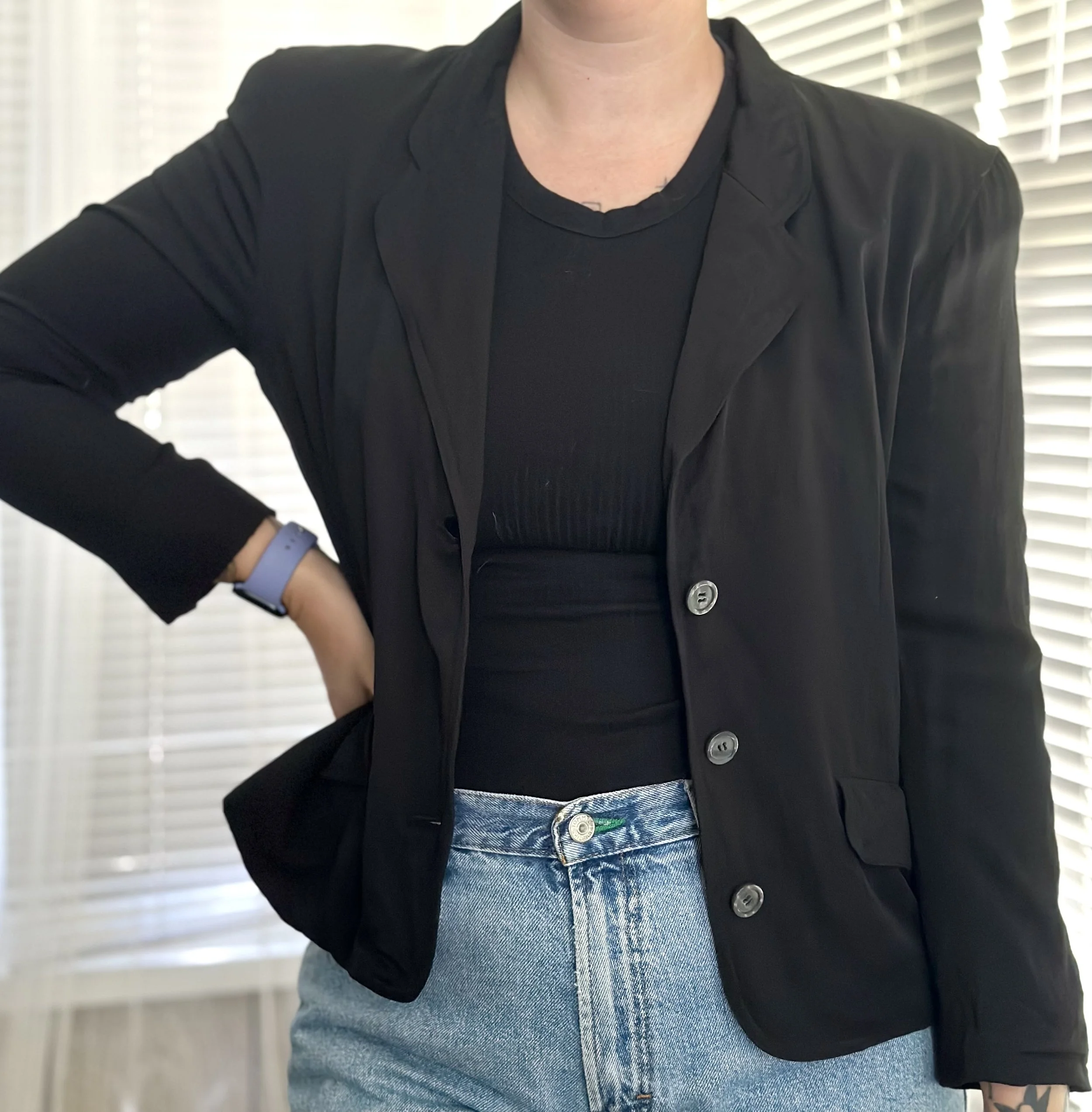 Liz Sport Black Blazer