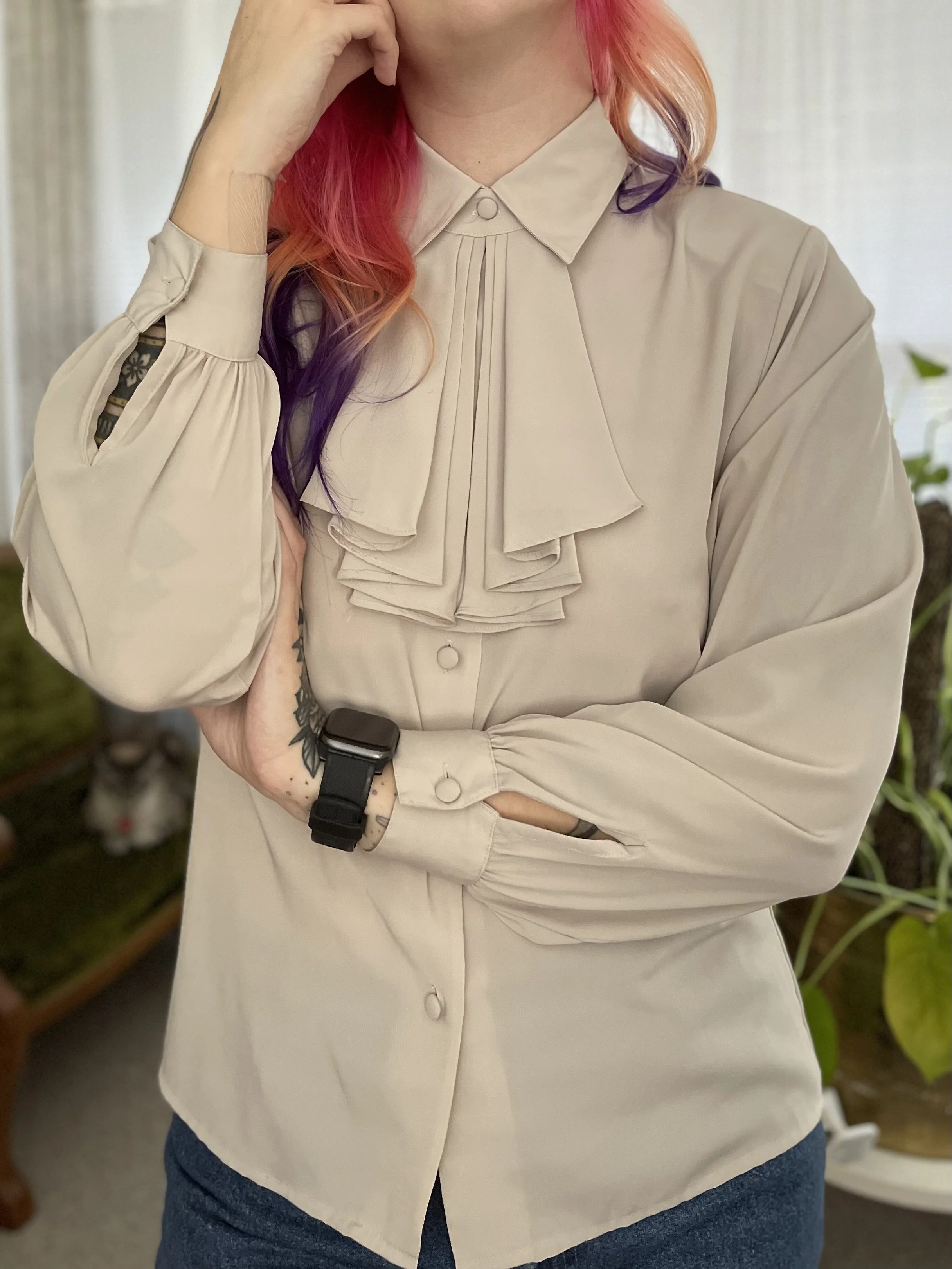 Yves St. Clair Tan Button Up