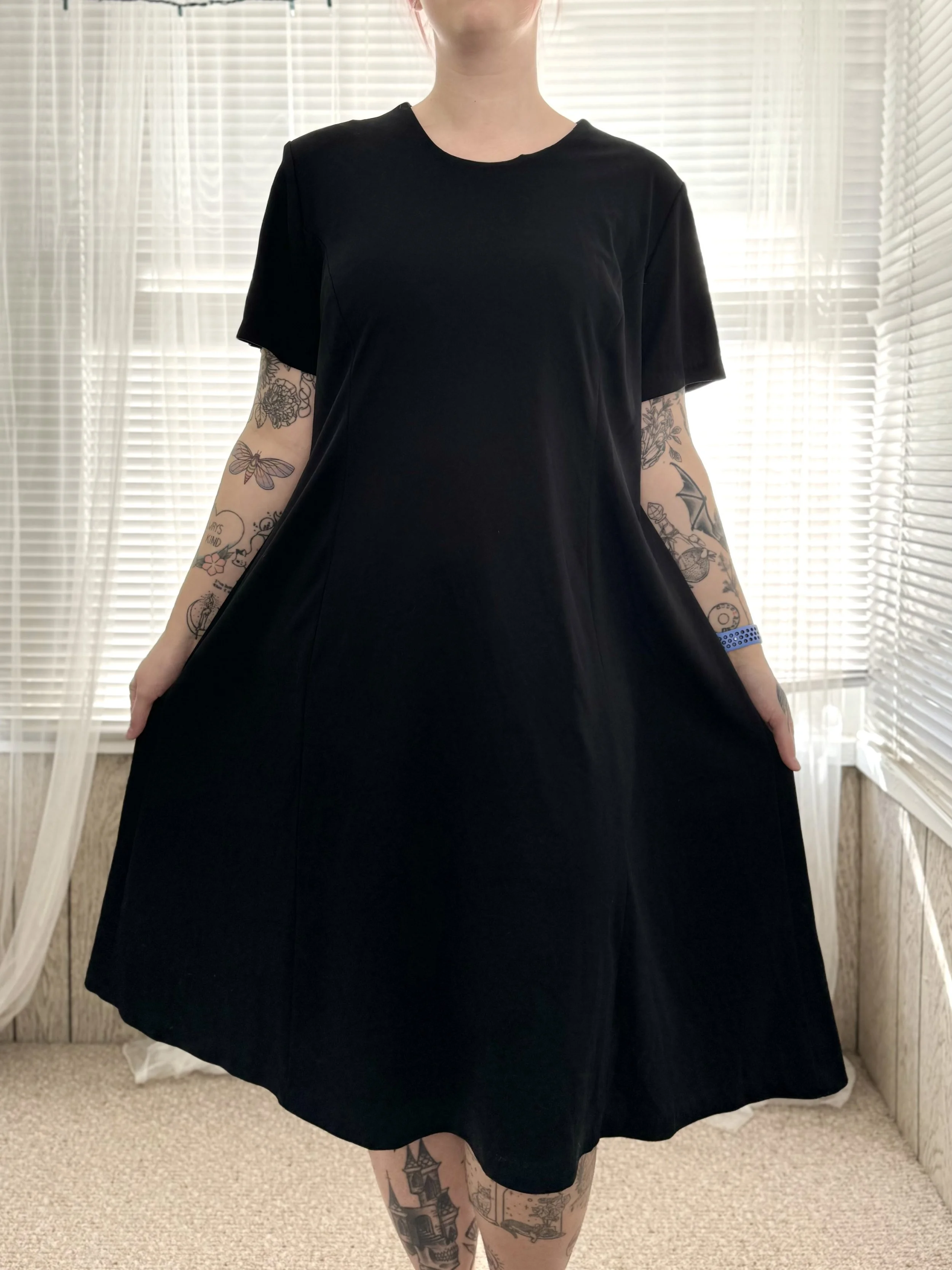 Anthony Richards Black Midi Dress