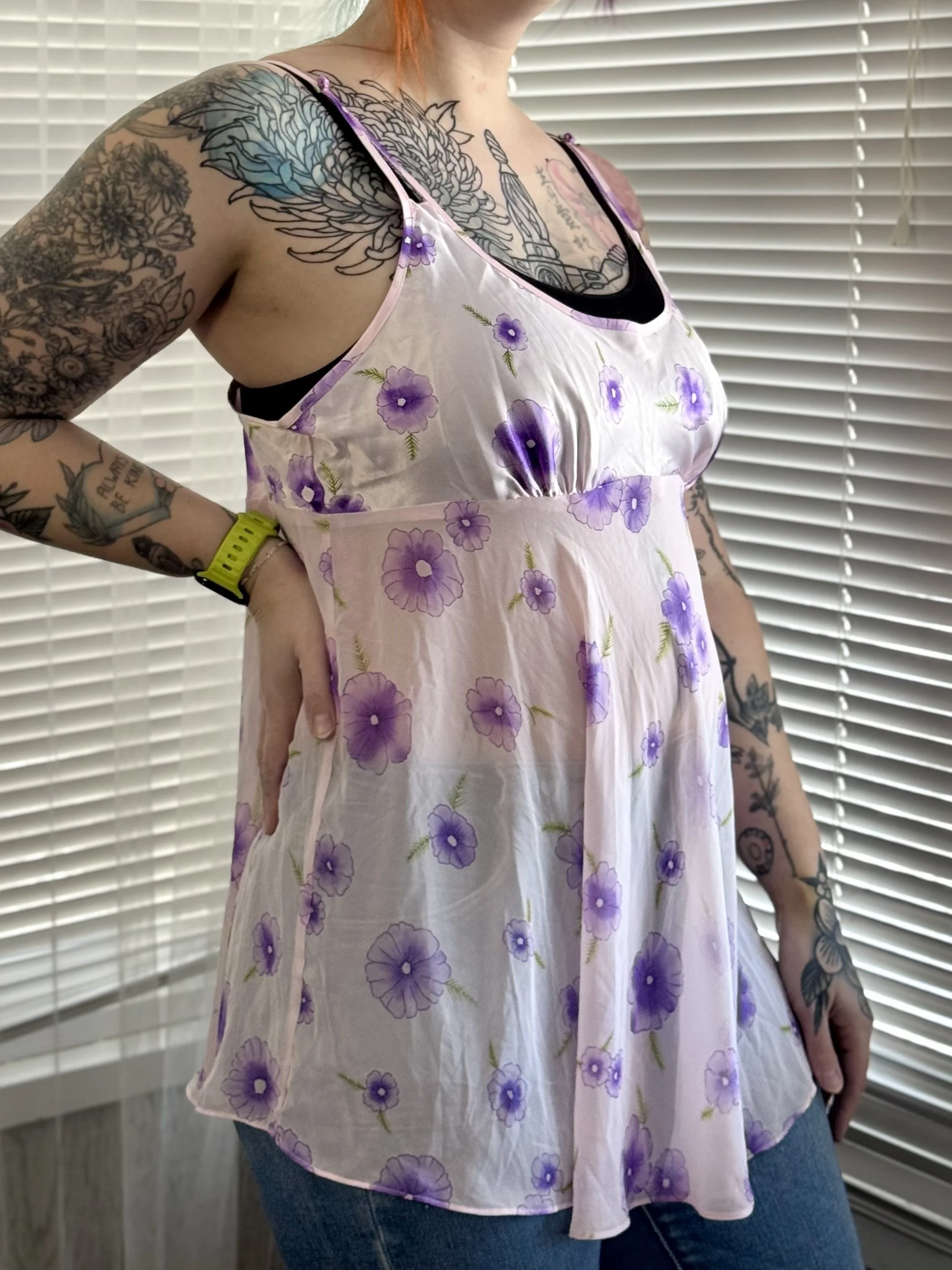 Secret Treasures Lilac Floral Top