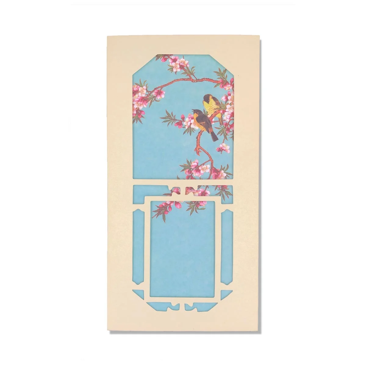 Wish Always Chinese Style Magpie Blue Background Greeting Card