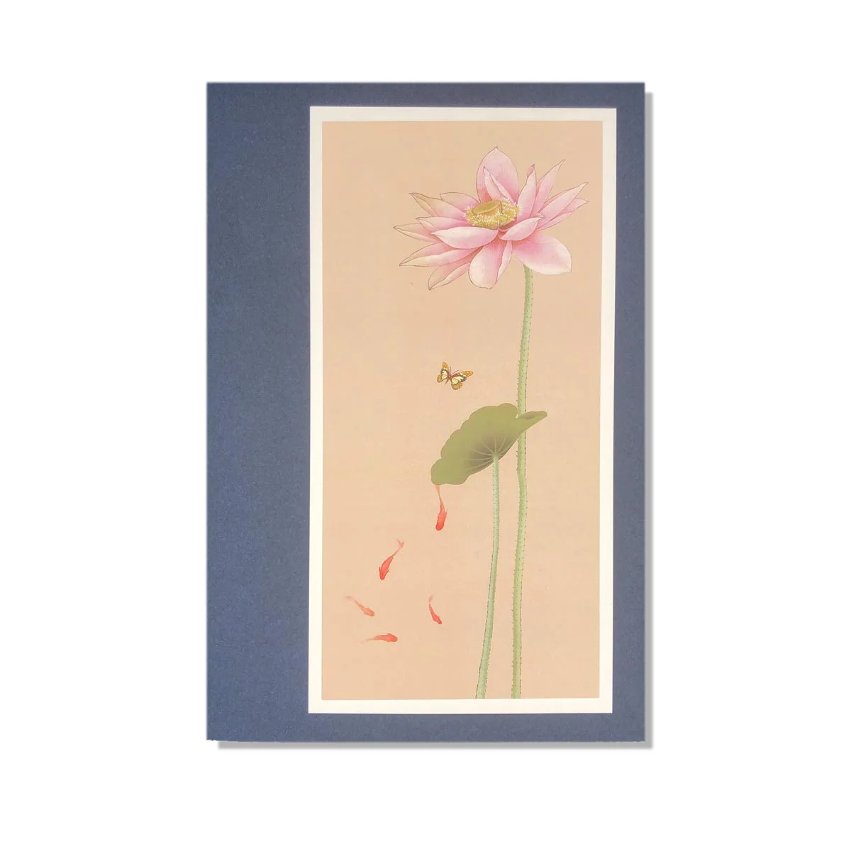 Wish Always Chinese Style Lotus And Fishes Greeting Card