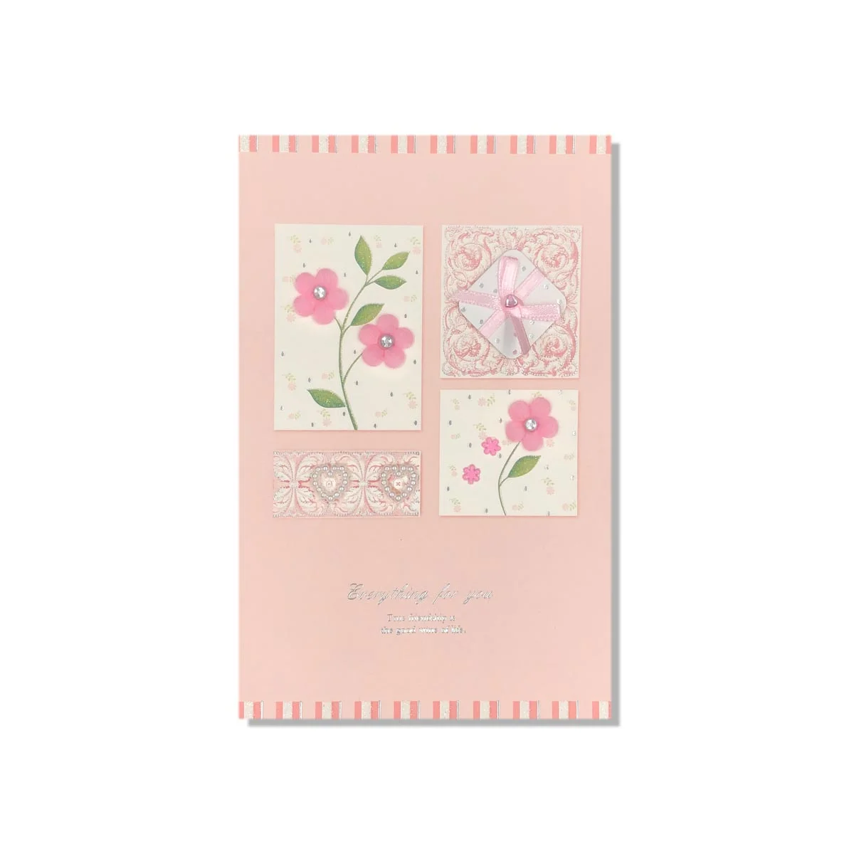 Pink Flowers Everyday Greeting Card