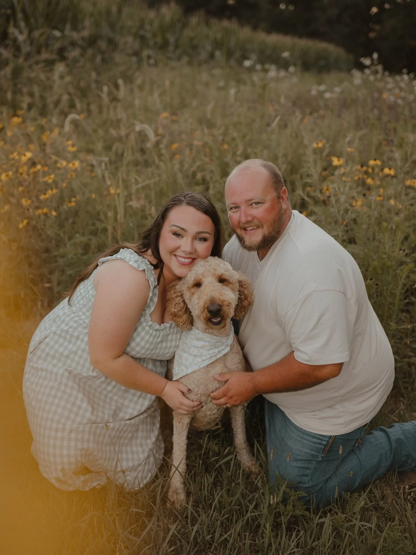 Clayton + Bethany scheduled a shoot at their home right before moving in and it couldn&rsquo;t have been more perfect. I love that they have these images of their house + them (and of course their doggo) before filling it with furniture, love, and me