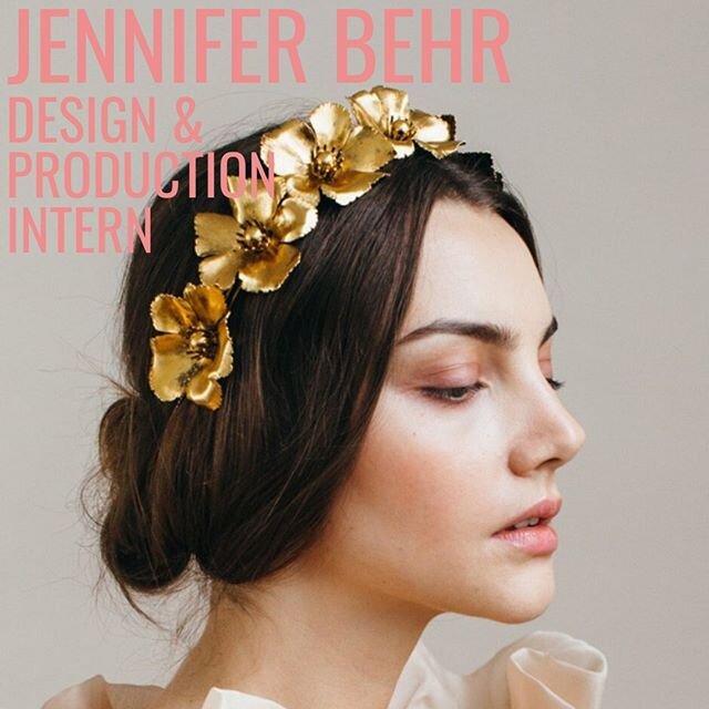 Jennifer Behr is looking for a Design &amp; Production Intern with excellent organizational and communication skills! Applicants must be enrolled in a four year program and have basic knowledge of Microsoft Office. Prior production or design experien