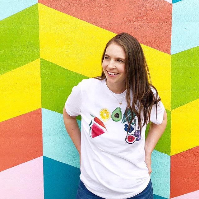 We have partnered with @eatprettydarling to bring the bounty of the rainbow to t-shirts for the whole family! 
Outfit your little foodie AND yourself (#rainbowtwinning) in a soft cotton t-shirt with our original hand-painted images of some of your fa