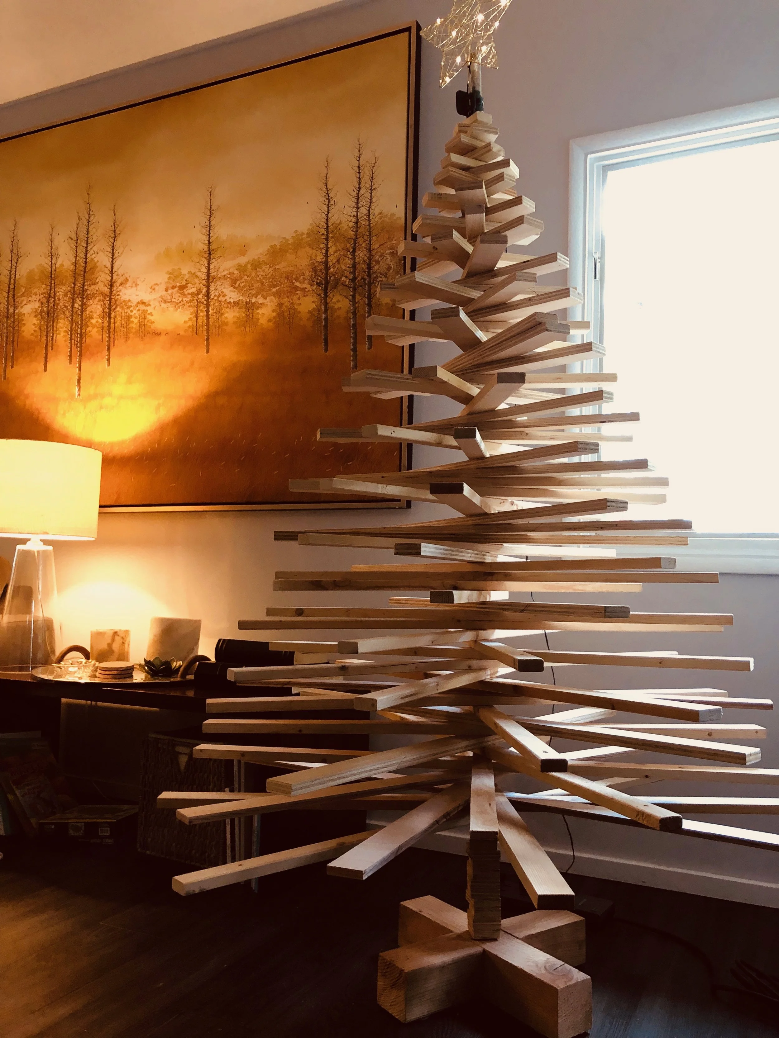 My friend in Honolulu made this beauty from scrapwood in her garage (she’s VERY crafty!)