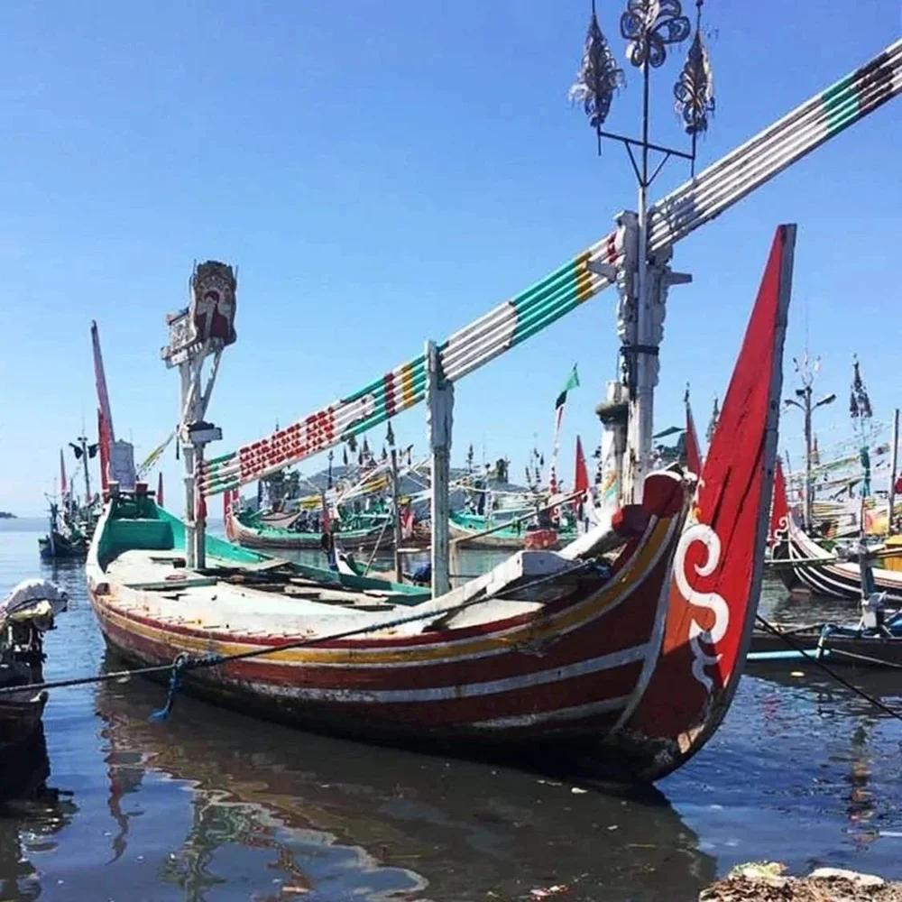 Indonesian boat used as a source of reclaimed wood