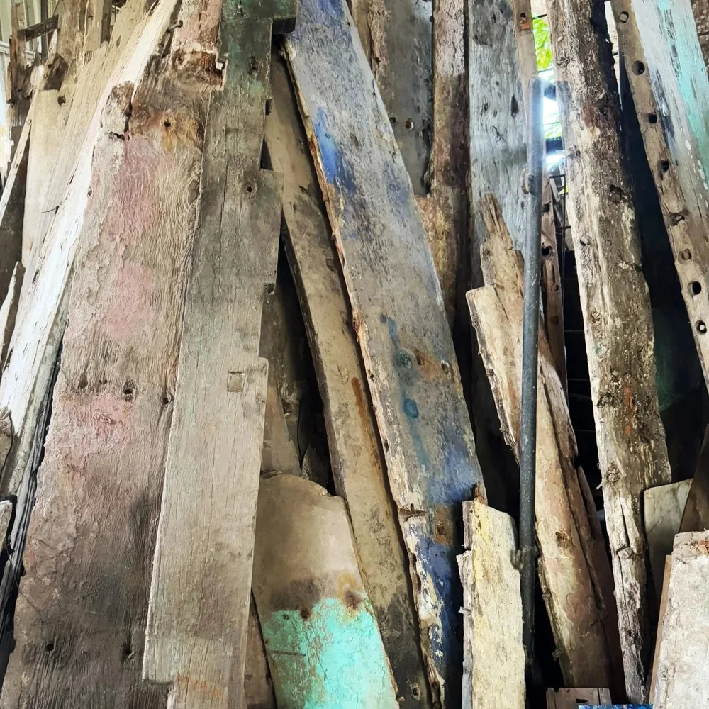 Reclaimed Indonesian boat wood