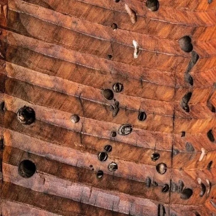 Reclaimed wood texture detail