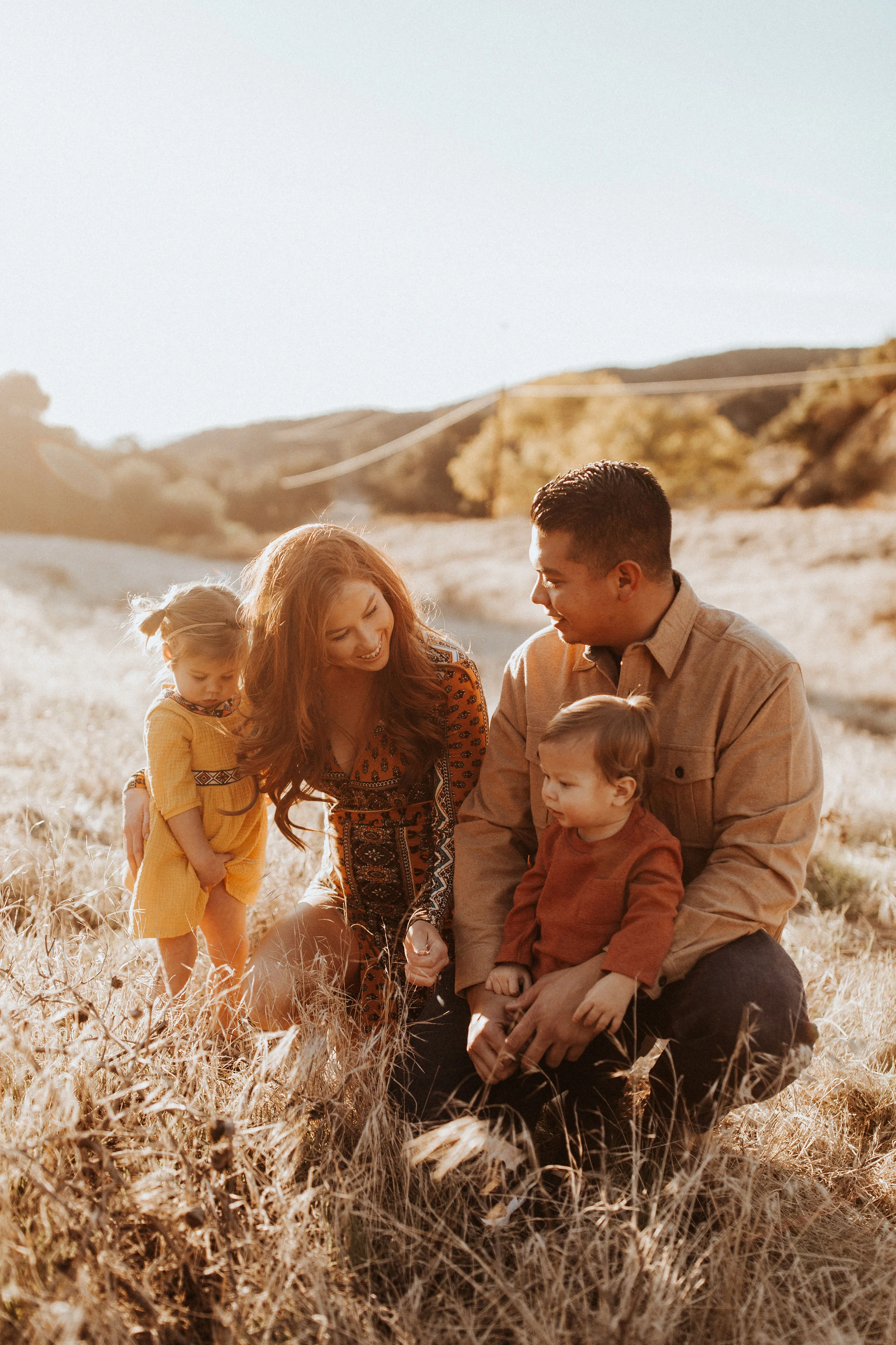 Pangan Family. Golden Hour Family Session. Yucaipa, CA.