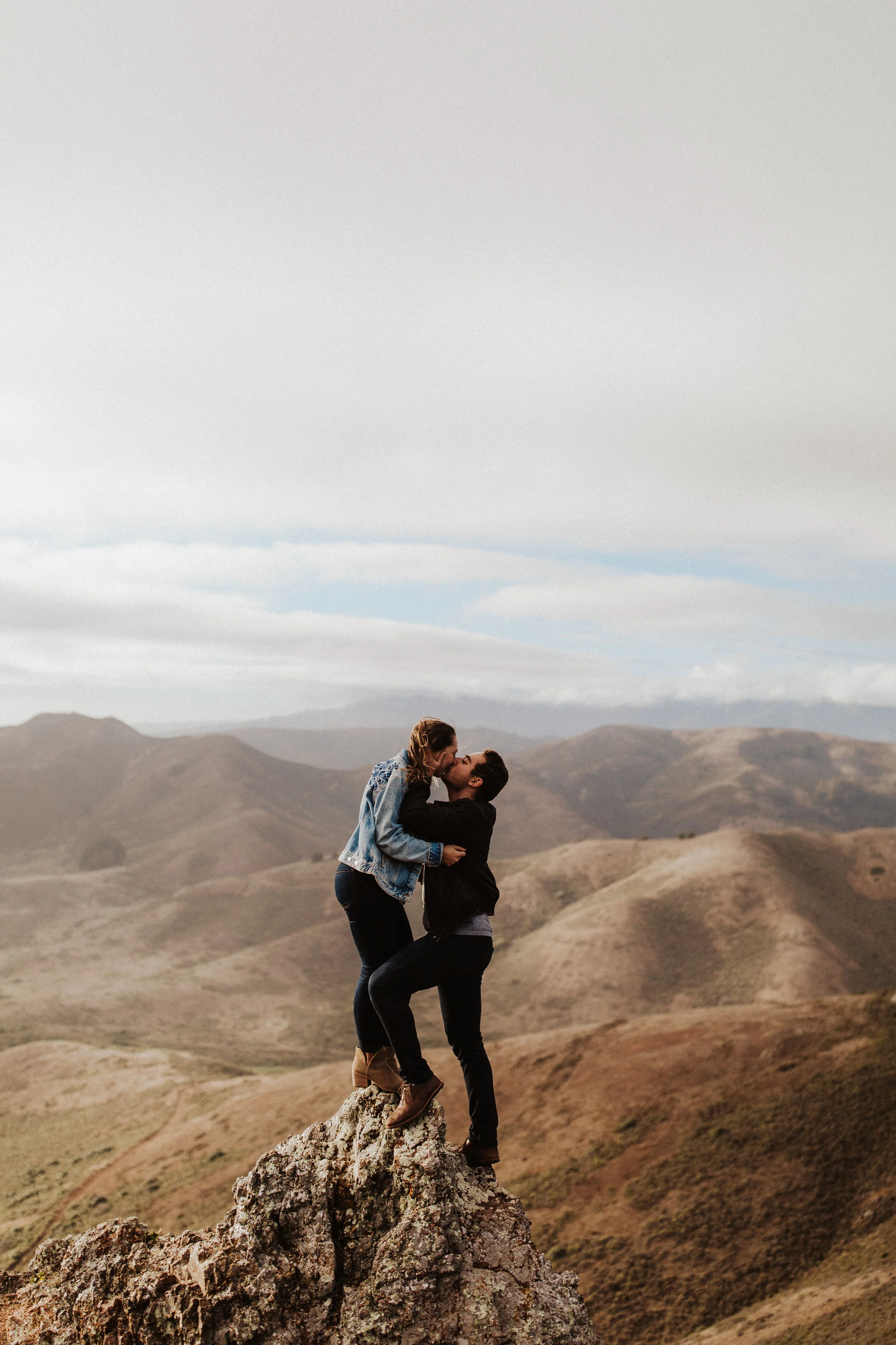 Ashley &amp; Ilya. Marin Headlands Engagement. San Francisco, CA.