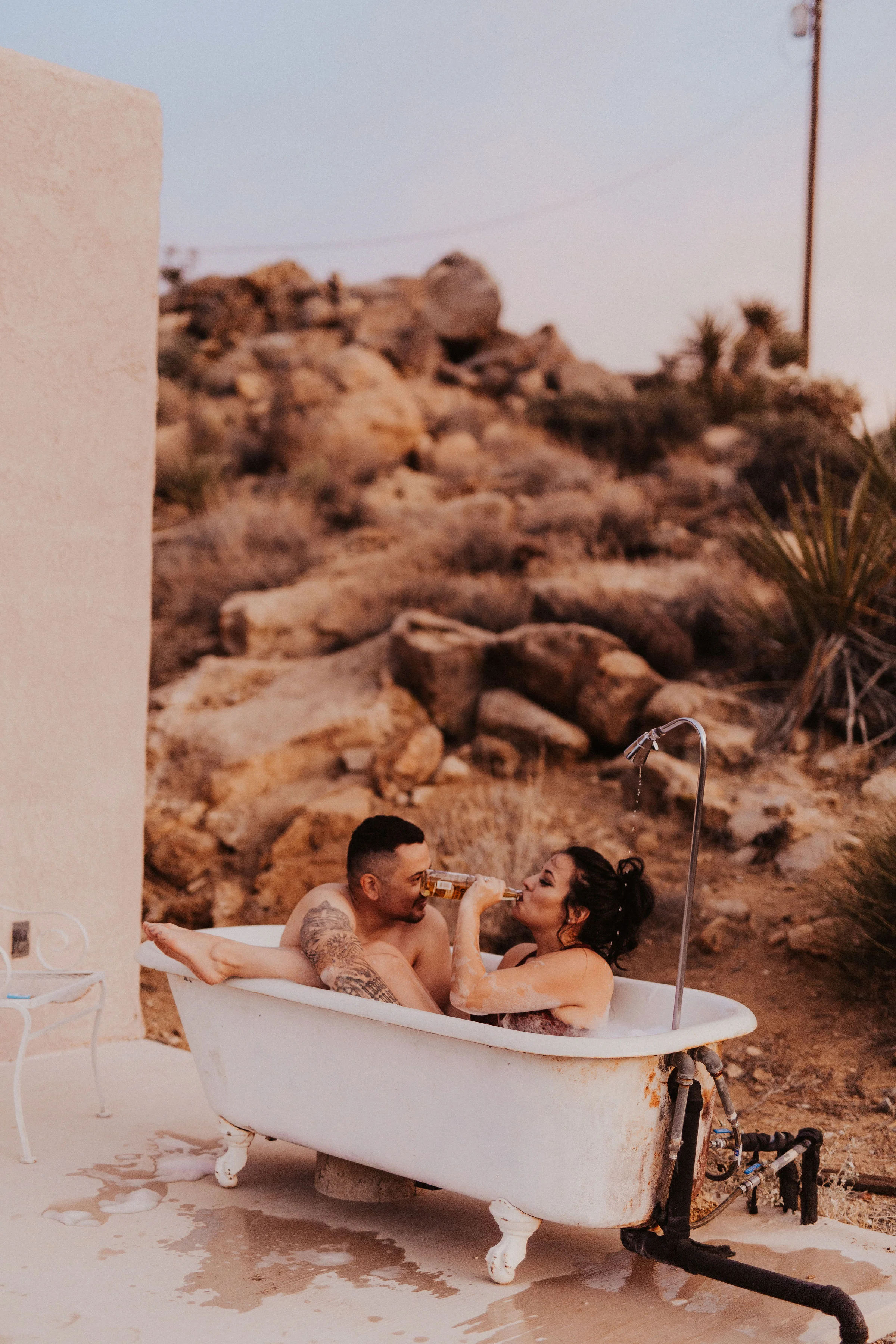 Erika &amp; Julio. Desert Engagement. Joshua Tree, CA.