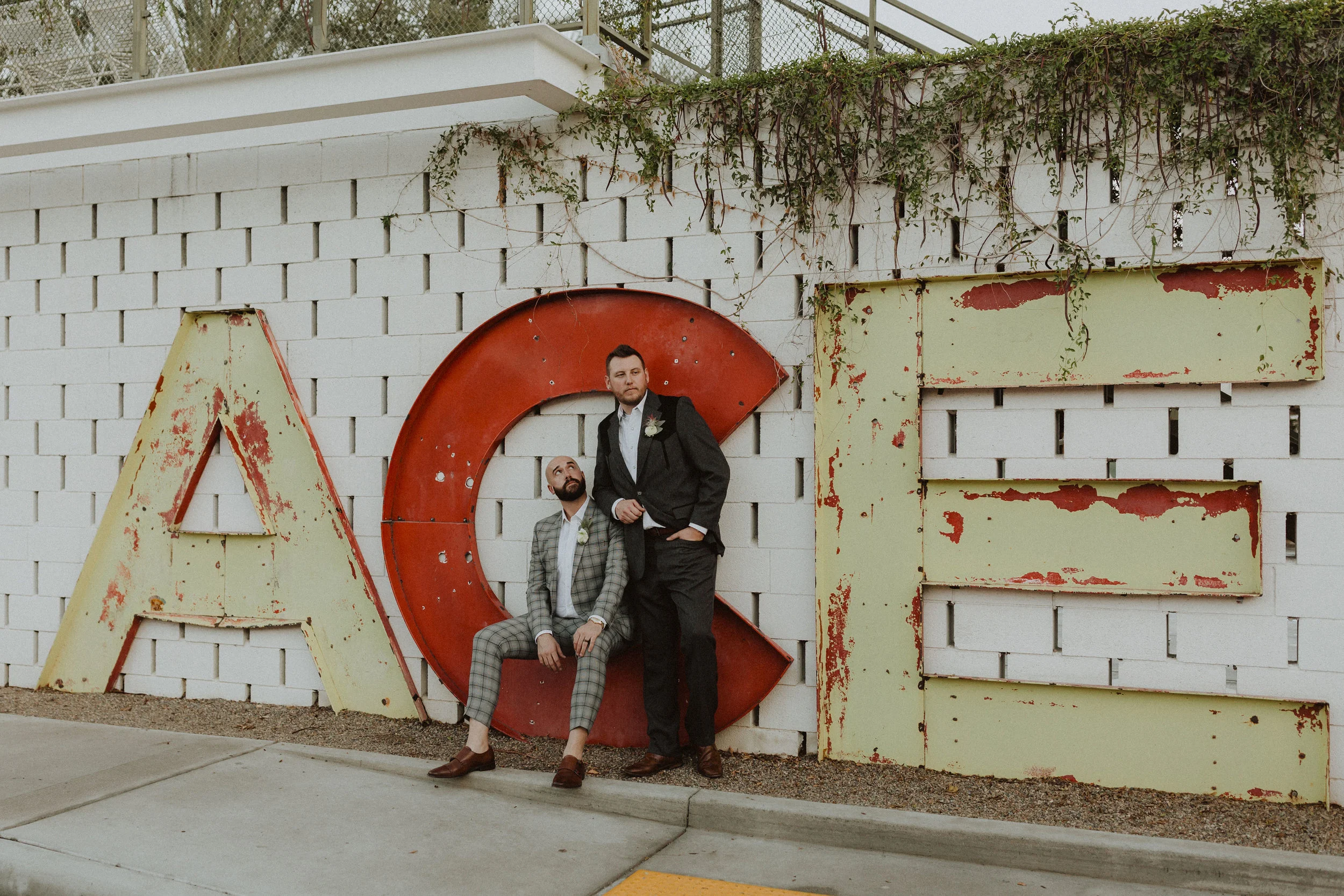 Zach &amp; Evan. Ace Hotel Wedding. Palm Springs, CA.